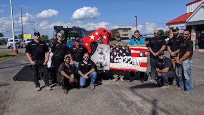 Leppo Rents is donating a portion of rental revenue from its wrapped tack loader to support Mission 22.