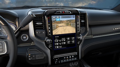 The 12-in. reconfigurable touchscreen display with split-screen features tailor-made graphics.