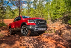 The Ram 1500 Rebel EcoDiesel is equipped with many features which enhance off-road performance, such as an air-suspension system, differential lock and Hill Decent Control.