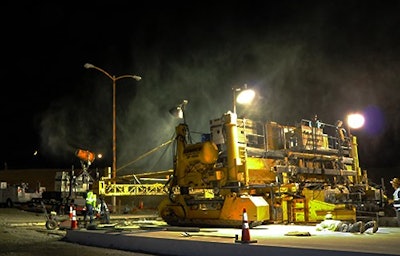 Positioning the cannon upwind at the correct angle ensures even droplet distribution.