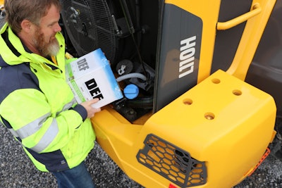 The three most common issues surrounding diesel exhaust fluid (DEF) are inadvertently putting DEF into the diesel tank, DEF contamination and improper handling of DEF.