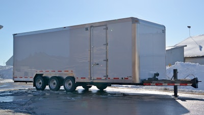 Burschville Construction, Inc. wanted a custom-built trailer chassis that would then be taken to a commercial truck bodybuilder to have an all-aluminum, enclosed body installed.