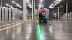 Chad Jung, Preferred Striping Parking Lot Painting, has been a regular presenter at National Pavement Expo with Scott Langton, Sir Lines-A-Lot. He generates all of his sales from commercial striping. Note the green laser.