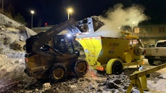 Using the CT-15 Trecan Snowmelter takes three commercial haul trucks off the road for every hour of use. The unit can melt a 2-yd. bucket of snow in less than 50 seconds, up to 15 tons per hour.