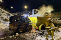 Using the CT-15 Trecan Snowmelter takes three commercial haul trucks off the road for every hour of use. The unit can melt a 2-yd. bucket of snow in less than 50 seconds, up to 15 tons per hour.