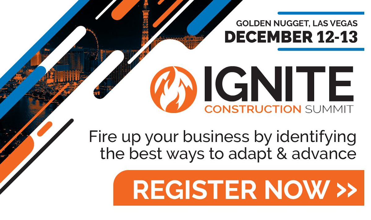 Ignite Construction Summit set for December 1213 in Las Vegas For