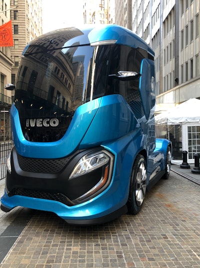 IVECO's concept truck includes aerodynamic improvements and a modular cab interior.