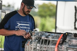 Joe Speelman, winner of Daimler Trucks' Vehicle Competition for technicians.