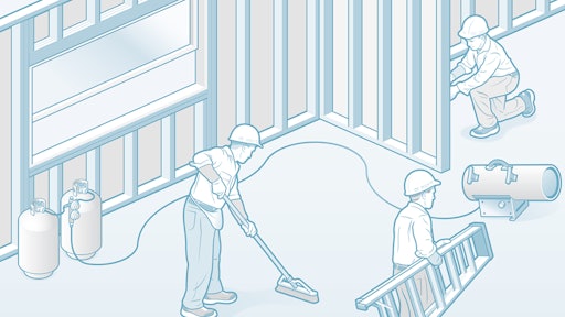 When temperatures drop but work still needs to get done, be sure use of propane heaters is done safely.