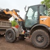 Case compact wheel loaders include new adjustable electrohydraulic controls that allow operators to adjust the responsiveness of the lift and tilt bucket functions.