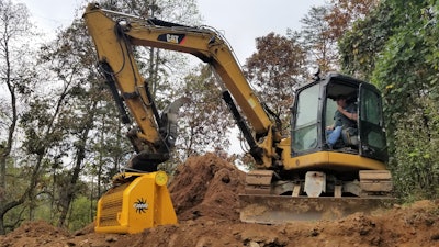 Tony Shuler runs the new Gyru-Star Compact Screening Bucket.