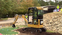 Operators competing in the North America Regional semi-final of the Caterpillar Global Operator Challenge.