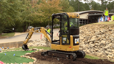 Operators competing in the North America Regional semi-final of the Caterpillar Global Operator Challenge.