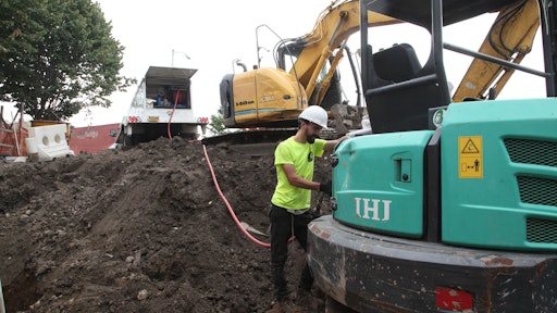 Ize Rentals can show up on a job site and fuel a mini excavator sitting 150 ft. into the jobsite. Big fuel trucks would struggle in this environment.