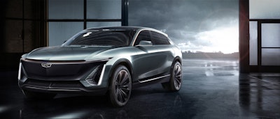 The JV announcement will allow GM to accelerate its pursuit of an all-electric future, including an all-new battery-electric truck coming in the fall of 2021. Pictured is the Cadillac EV.