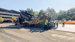 The “Thank You, Staples' video picks up after the milling has been completed, kicking off with beauty shots of the Staples location before moving quickly to show U.S. Pavement trucks, uniformed workers and teamwork on the job.