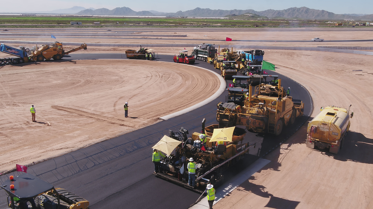 how racetrack paving job earned Sunland Asphalt ...