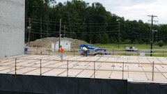 The use of Rapid Form Brackets on the construction of a four-story office building eliminated the need for about 720 two by fours at a cost of $4,800. In addition, the contractor estimates a labor savings of $26,800.