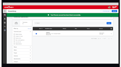 Linking One-Key and Procore account.