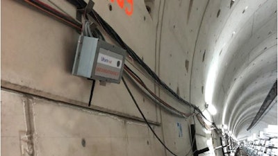Router installed in the tunnel.