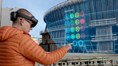 Bentley offers SYNCHRO XR, an app designed for visualizing 4D construction digital twins using the Microsoft HoloLens 2, a self-contained holographic computer that enables hands-free, heads-up interaction with digital model.