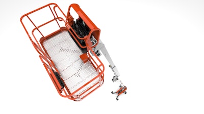 The Snorkel 2100SJ telescopic boom lift is the world's largest self-propelled boom lift.