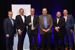 M&K Truck Centers receives U.S. dealer group of the year award from Volvo Trucks (from left to right): Chris Jagnow, Regional Fleet Manager, Central Region, Volvo Trucks North America; Peter Voorhoeve, President, Volvo Trucks North America; Ron Meyering, Chief Executive Officer, M&K Truck Centers; Kevin Murtha, Executive Vice President of Sales, M&K Truck Centers; Anthony Gargano, Vice President of Sales, M&K Truck Centers; Jeff Lester, Senior Vice President Sales, Volvo Trucks North America.