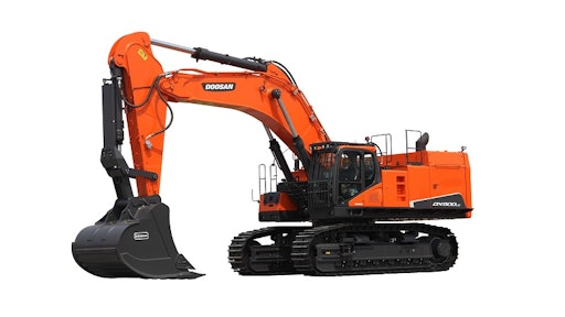The DX800LC-7 excavator is the largest Doosan model ever available in the United States and Canada.