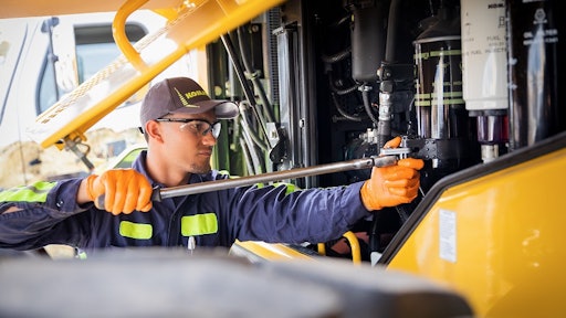 Komatsu Care Plus programs provide automatic scheduling for maintenance services, genuine parts, certified labor, machine inspections, and regular oil sampling.