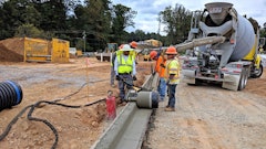 Curb Roller Manufacturing offers the Curb Roller CM4000, a single-operator machine for shaping concrete for curb and gutter work. The CM4000 reduces the labor of shaping curb and gutter pours, allowing crews to complete work up to twice as fast as manual methods or face forming.