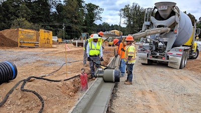 Curb Roller Manufacturing offers the Curb Roller CM4000, a single-operator machine for shaping concrete for curb and gutter work. The CM4000 reduces the labor of shaping curb and gutter pours, allowing crews to complete work up to twice as fast as manual methods or face forming.