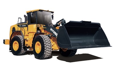 Among the new A Series wheel loader models that Hyundai Construction Equipment Americas introduces at CONEXPO-CON/AGG is the Hyundai HL960A, which the company is using to demonstrate a remote control application.