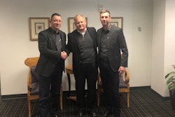From left, Rolf Kulawik, Ebbe Christensen and Uwe Strotmann agreed the acquisition.