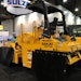 Sakai's GW754 vibratory pneumatic tire roller on the ConExpo floor.