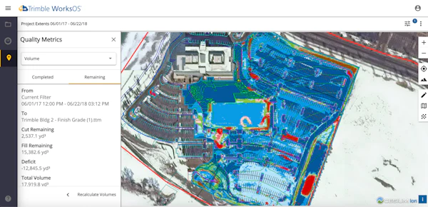 Trimble Works Os Volume Screenshot Concept