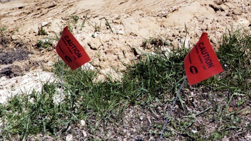 Caution Flags Electric Lines