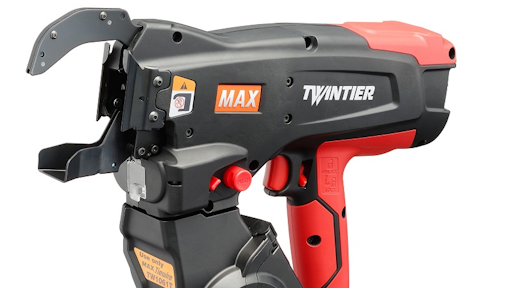 Th TwinTier RB611T is the world’s only battery-powered rebar tying tool with the ability to tie #9 x #10 rebar.