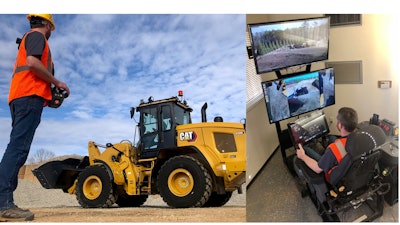 Cat Command for small loaders will be available with either line-of-sight, wearable control consoles, or seated, non-line-of-sight operating configurations.