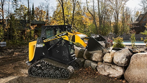 ASV's recently introduced compact track loader, the RT-50.