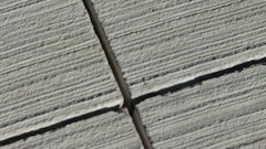 Concrete control joint.