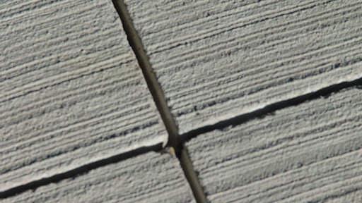 Concrete control joint.