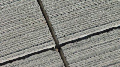 Concrete control joint.