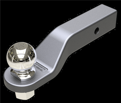 While there are a variety of trailer attachments, a ball hitch is an example of one of the most common types.