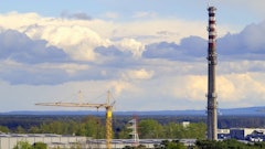 Chimney located in an industrial facility.