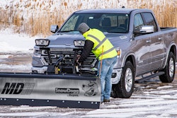 Buyers Products' RapidLink attachment system, that is designed so users can mount or dismount their plow quickly, is now available on its full line of plows.