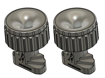 Rendering of two 3D-printed Vortex devices