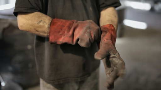 Anonymous Worker In Heavy Duty Gloves 3846440