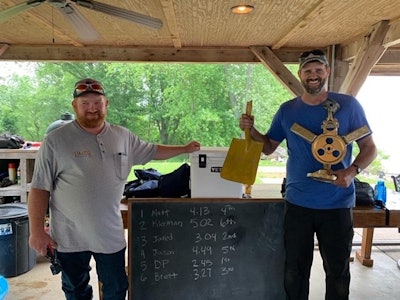 Dirt E Diggin's Jared Ellis (left) and Mike Simon of Dirt Perfect