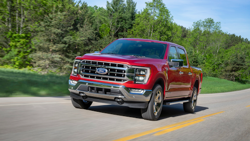2020 F-150 Lariat in Rapid Red Metallic Tinted Clearcoat.