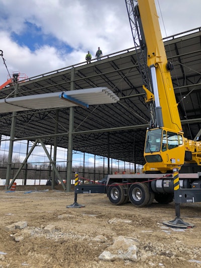 The TMS700E was a perfect fit for the jobsite because of its high mobility and easy set up.